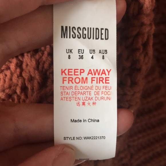 Misguided Aran Knit Sweater dress - Picture 6 of 7